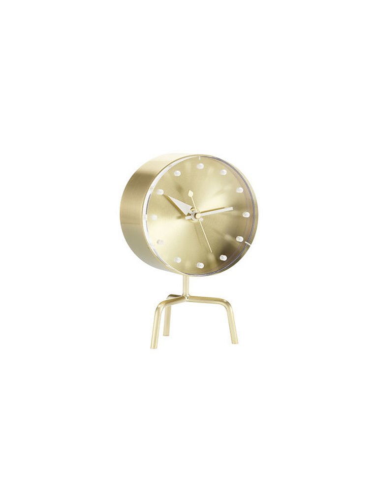 VITRA Uhr Tripod Clock (Messing) gold