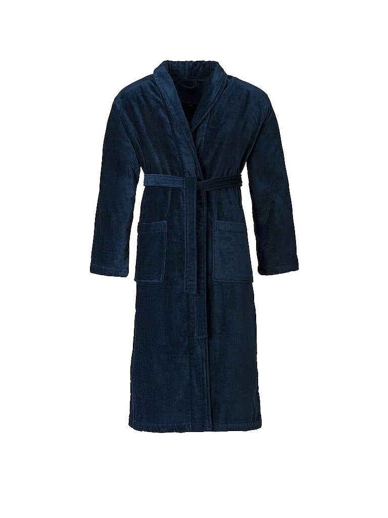 VOSSEN Unisex Bademantel FEELING-L Winternight dunkelblau | M