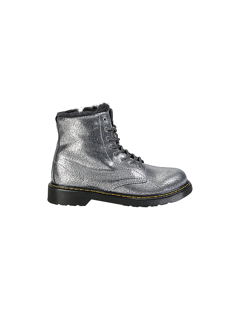 DR. MARTENS Kinder Schnürboots 1460 Y SERENA FOIL silber | 38