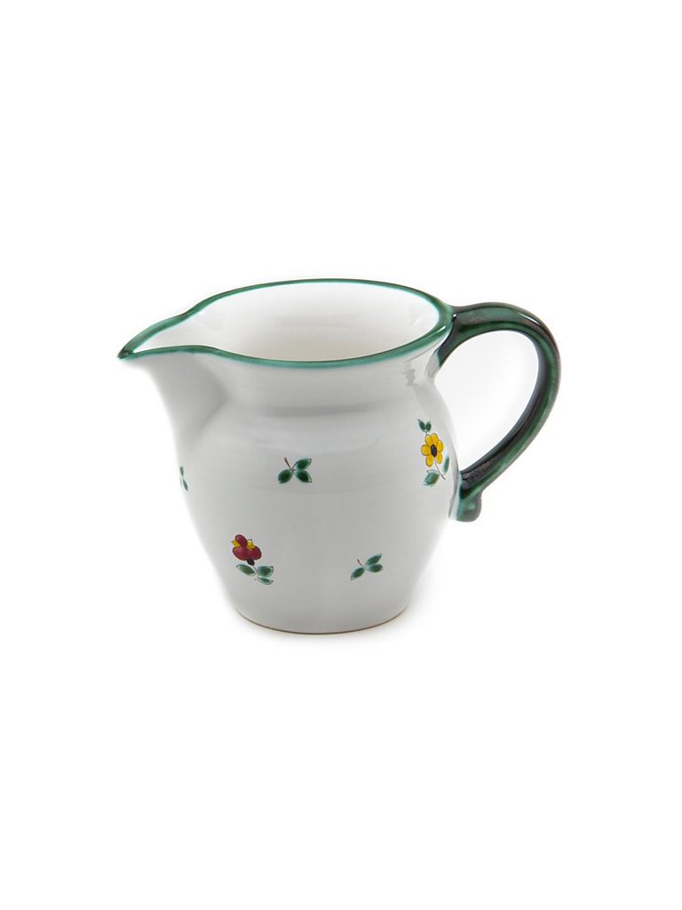 GMUNDNER KERAMIK Milch-Giesser glatt Streublumen 0,50l bunt