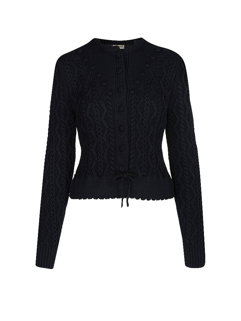 GOTTSEIDANK Trachten Strickjacke LENE dunkelblau | S