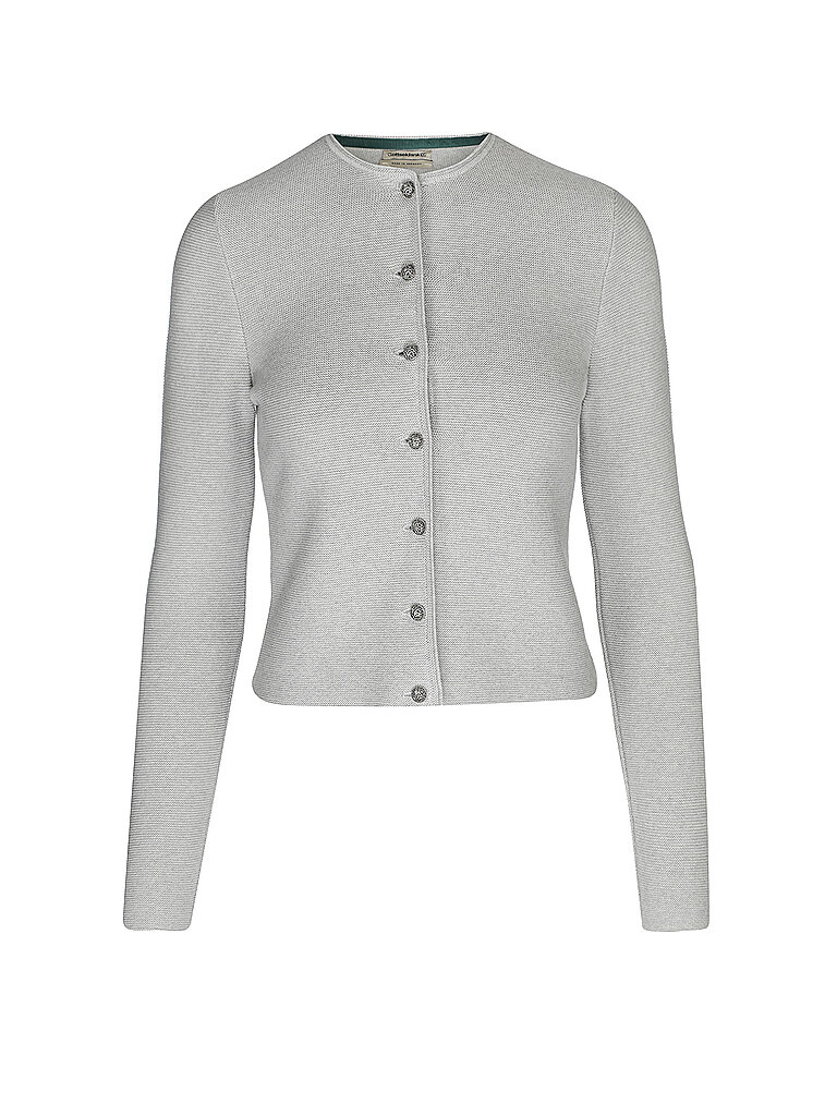 GOTTSEIDANK Trachten Strickjacke  ALOSIA grau | XXL
