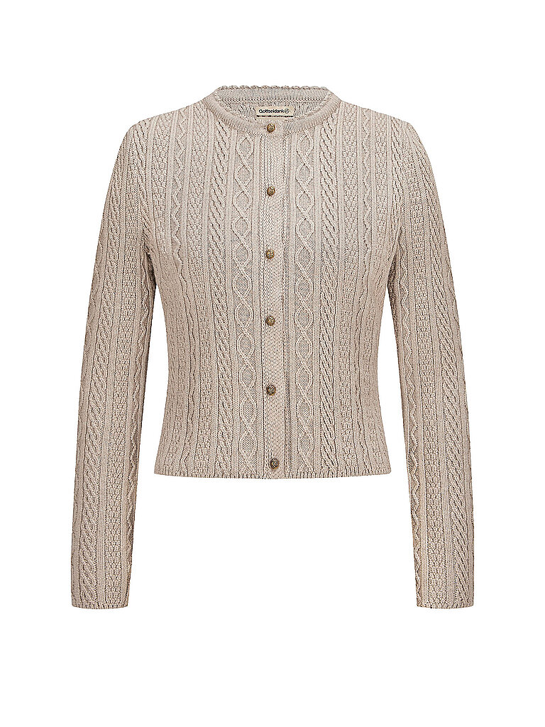 GOTTSEIDANK Trachten Strickjacke SOPHIA creme | L