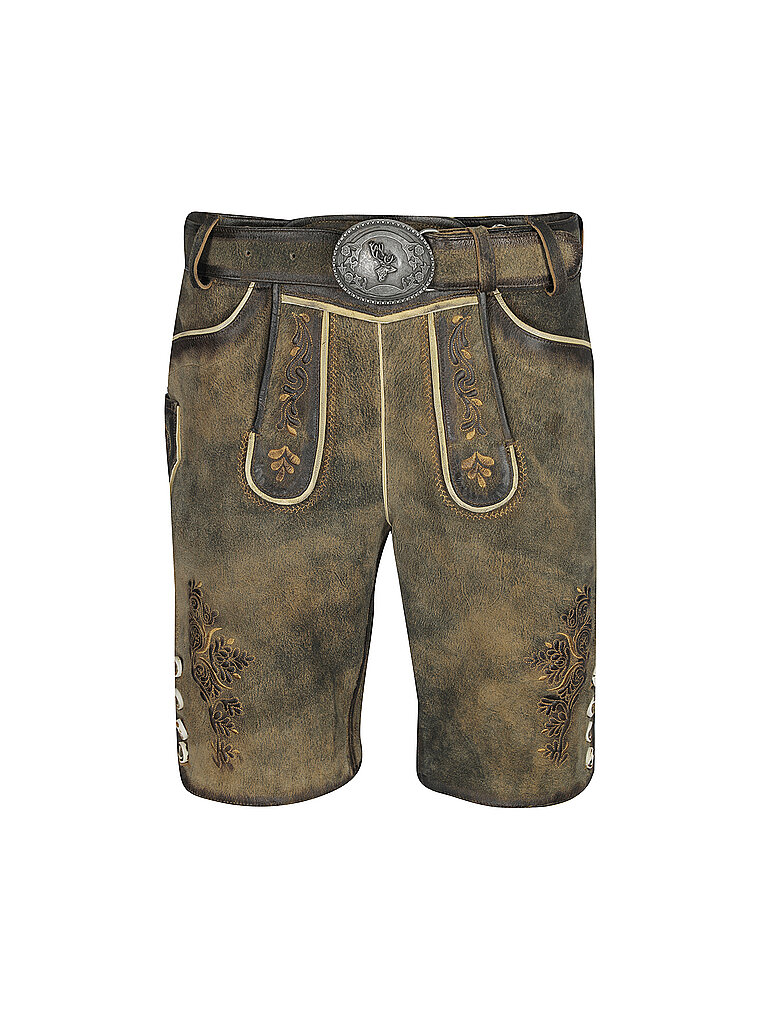 GWEIH & SILK Trachten Lederhose HIAS braun | 56