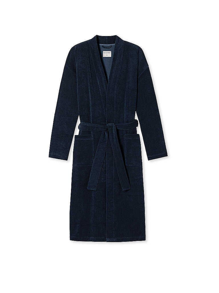 SCHIESSER Bademantel dunkelblau | S