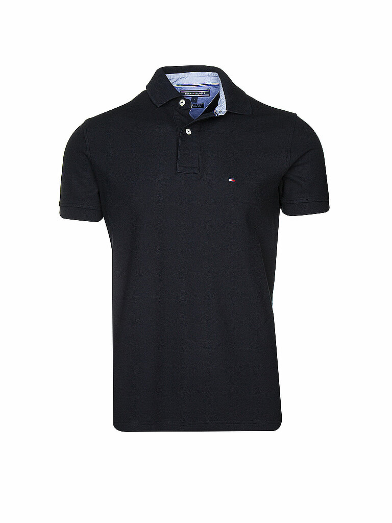 TOMMY HILFIGER Poloshirt Regular Fit schwarz | S