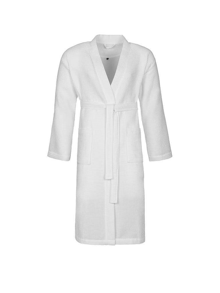 VOSSEN Unisex Bademantel WELLINGTON-L weiss | S