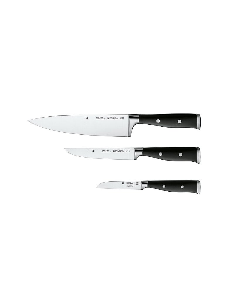 WMF Messer Set 3tlg. GRAND CLASS Cromargan/Schwarz schwarz
