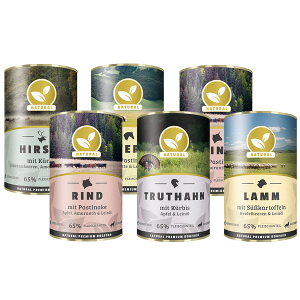 Natural | Probe-Paket Hund | 6 x 800 g