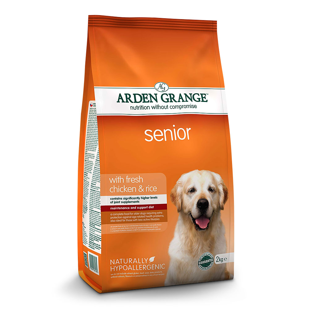Arden Grange | Mit frischem Huhn & Reis | Senior | 4 x 2 kg