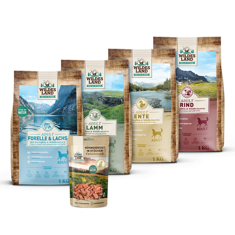 Wildes Land | Trockenfutter Probierpaket klein | Classic Adult | 1 Paket
