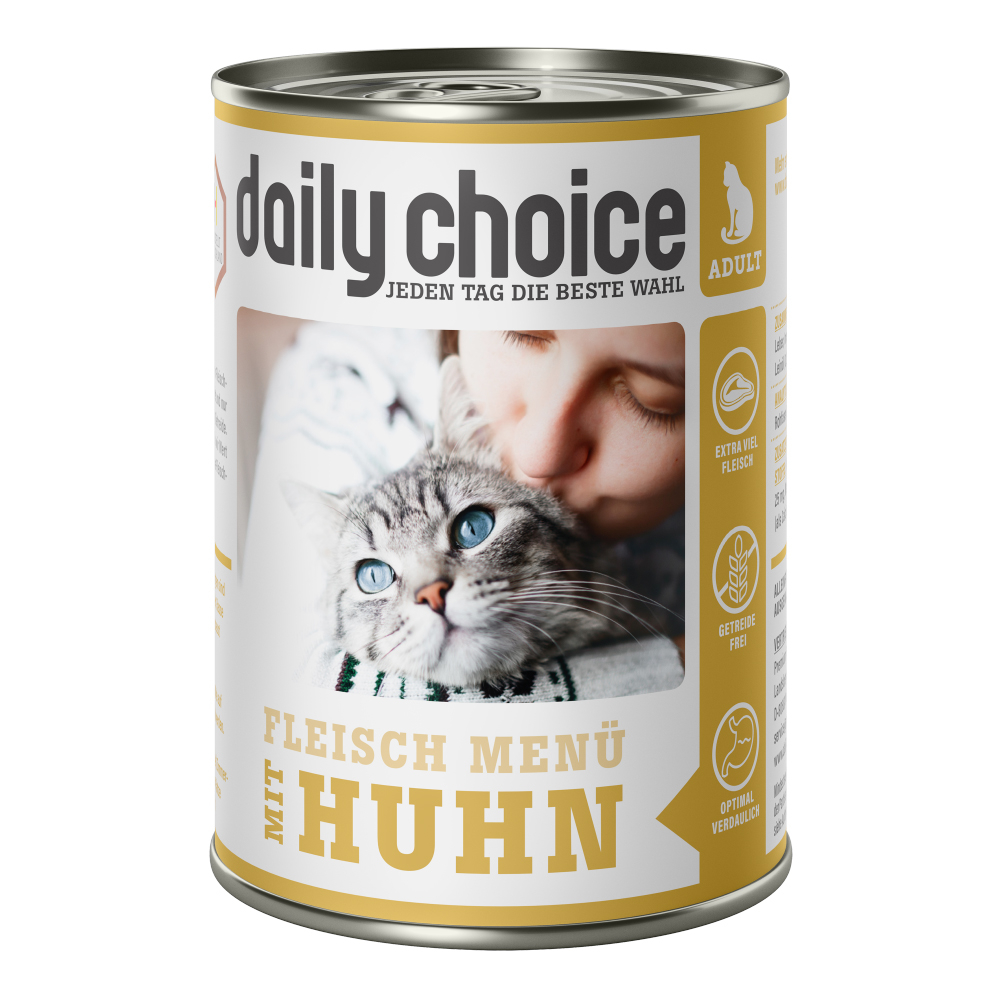 daily choice | Fleischmenü mit Huhn | 30 x 400 g