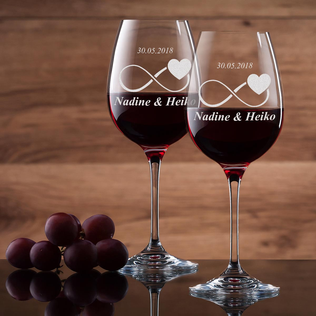 2er Set Leonardo Weingl?ser Daily mit Gravur