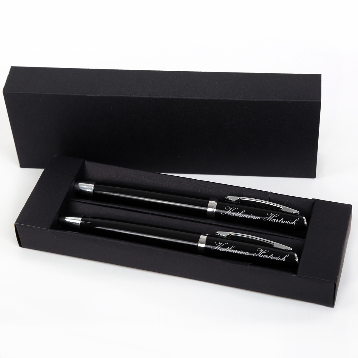 Kugelschreiber Schreibset Alphabet inkl. Gravur mit Geschenkbox ( Farbe - Sch...