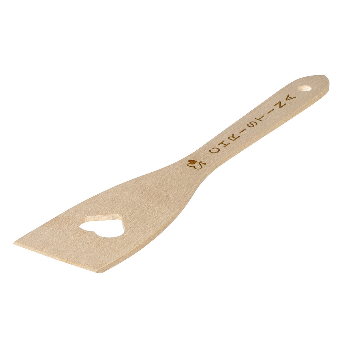 Pfannenwender mit Herz mit Gravur