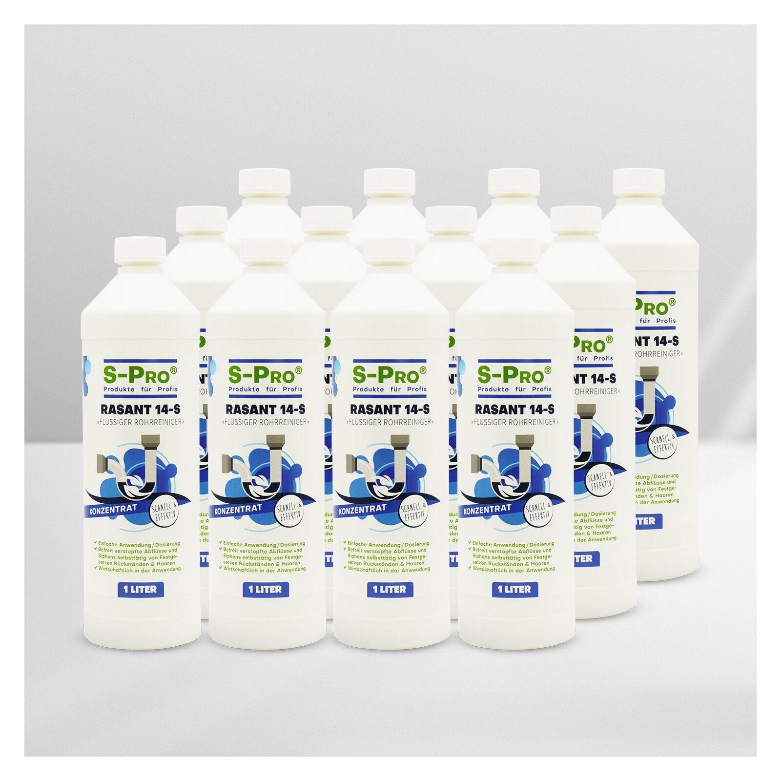 S-Pro Rasant 14-S Rohrreiniger 12x1 Liter Karton