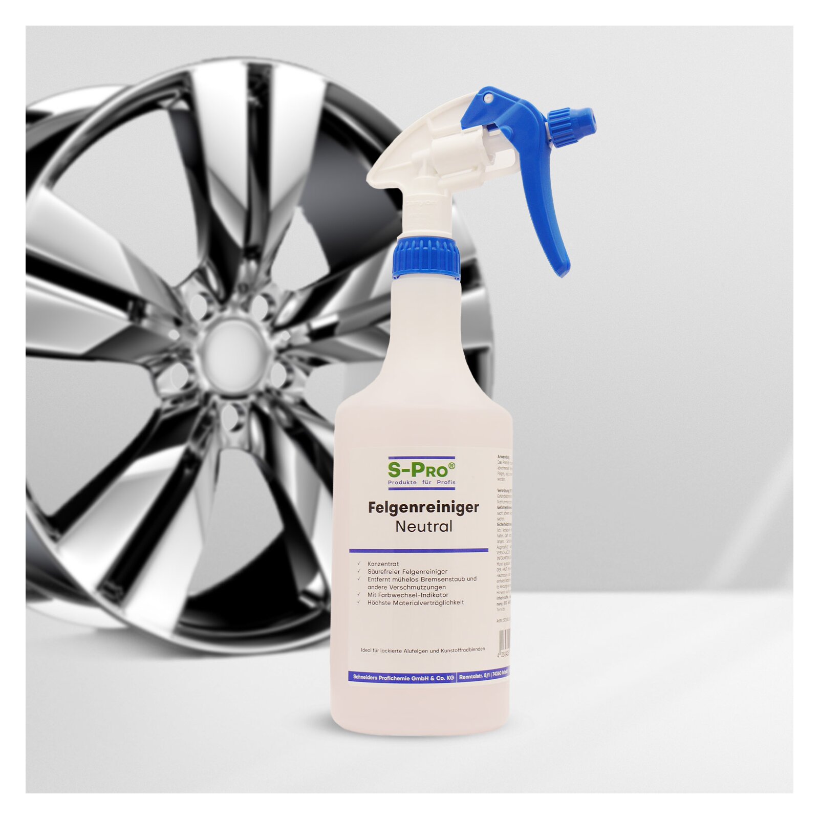S-Pro Felgenreiniger-Neutral 750ml Flasche