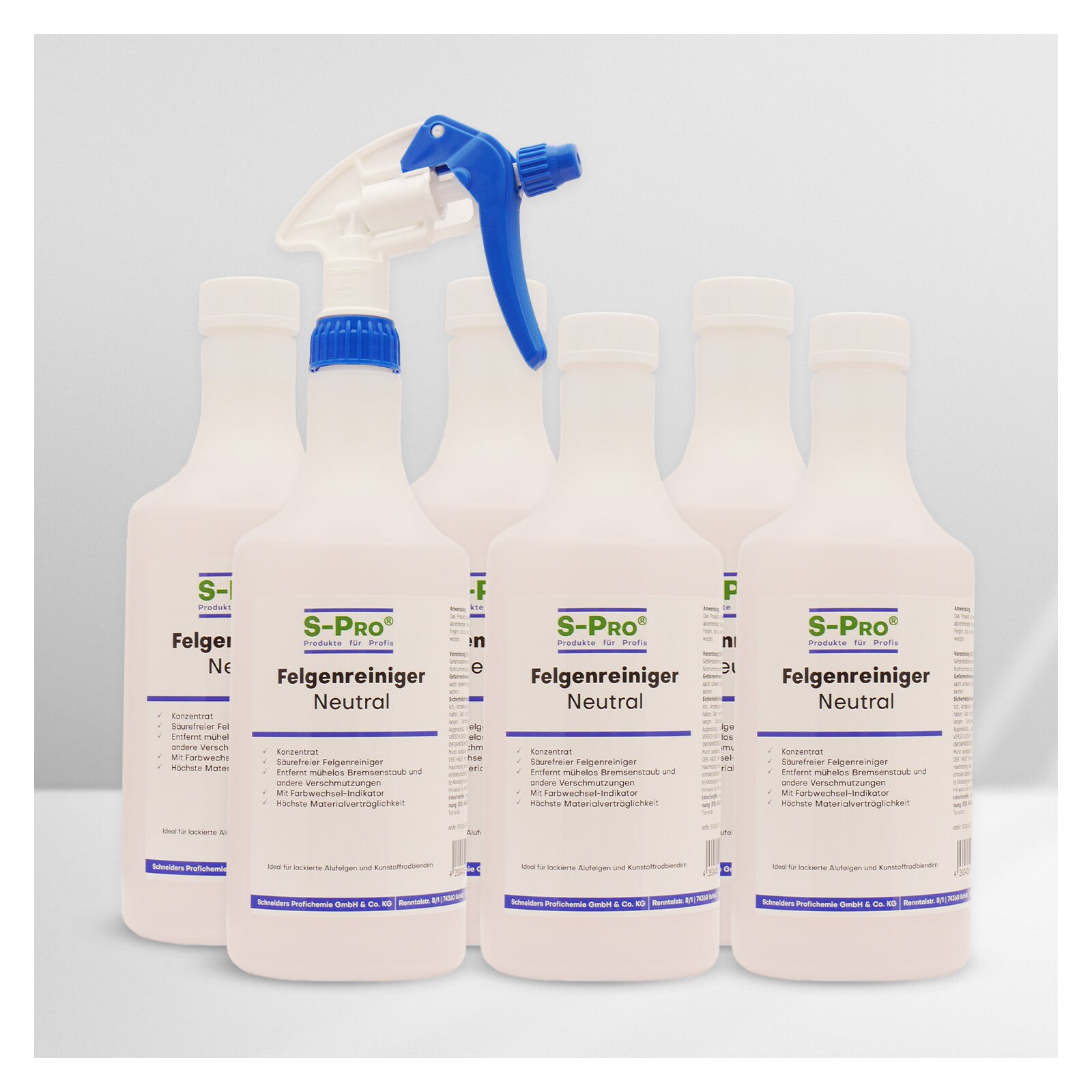 S-Pro Felgenreiniger-Neutral 6x 750ml Set