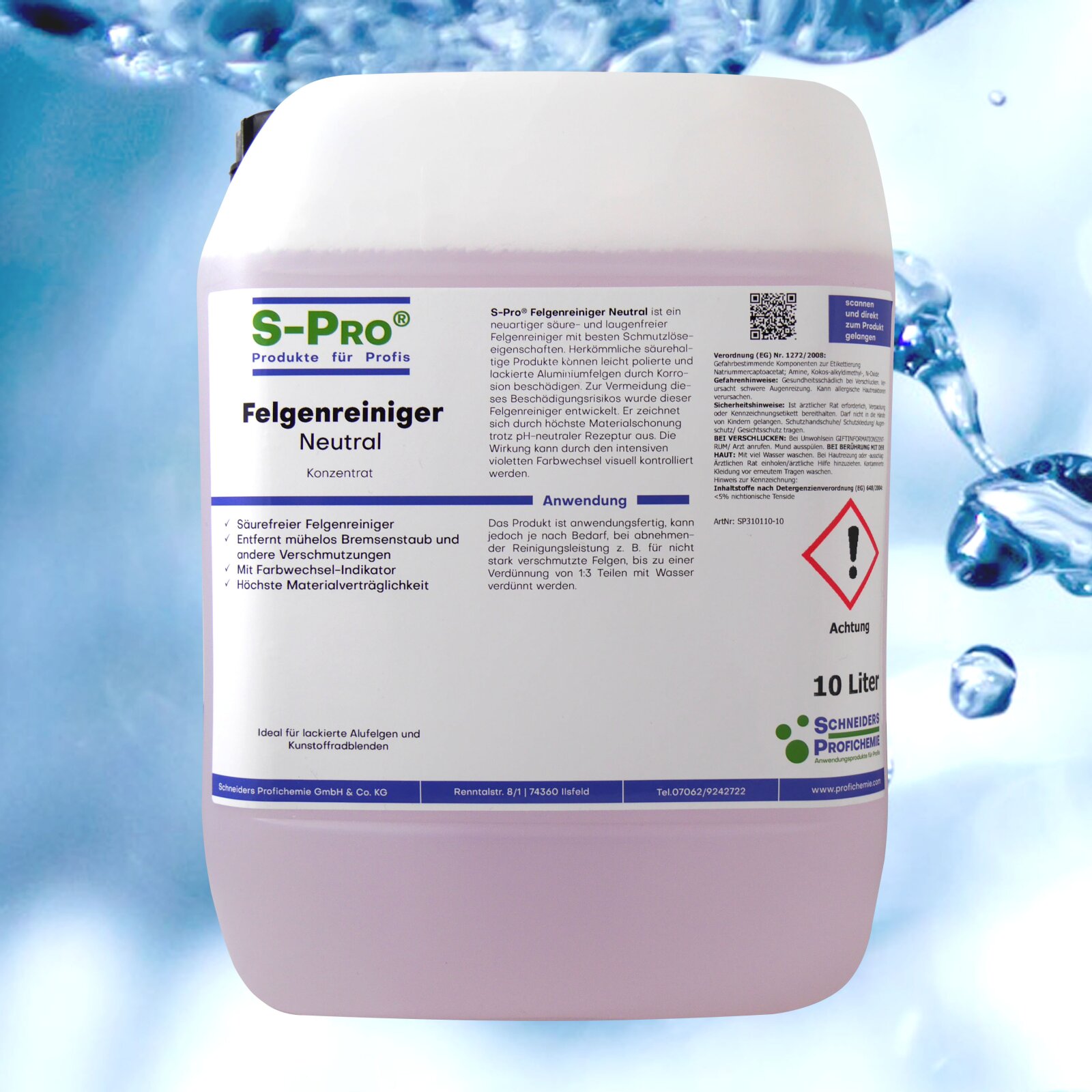 S-Pro Felgenreiniger-Neutral 10Liter Kanister