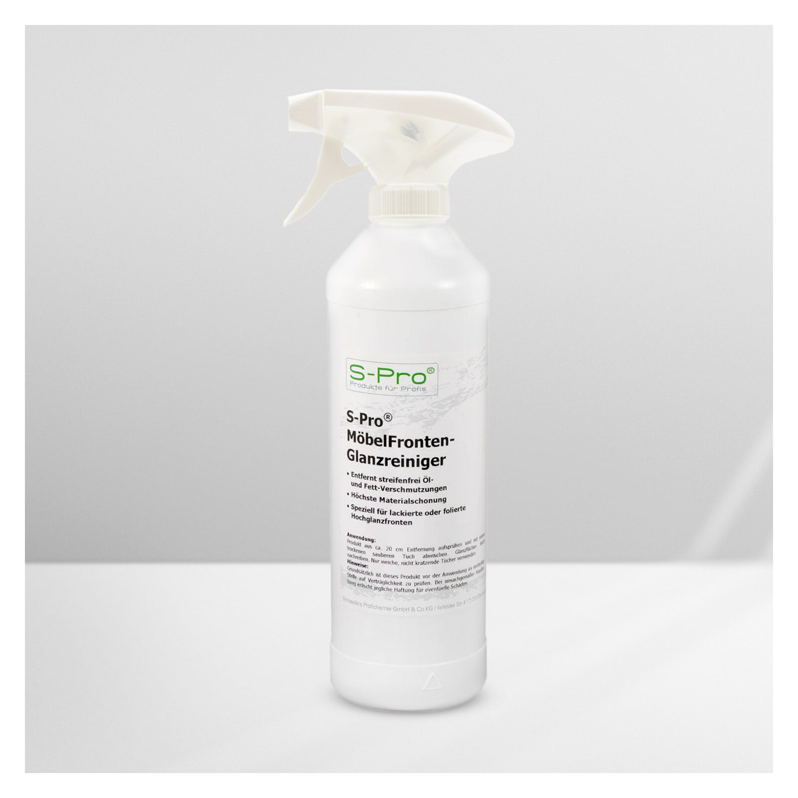 S-Pro MöbelFronten-Glanzreiniger 1x500ml Flasche mit Sprüher