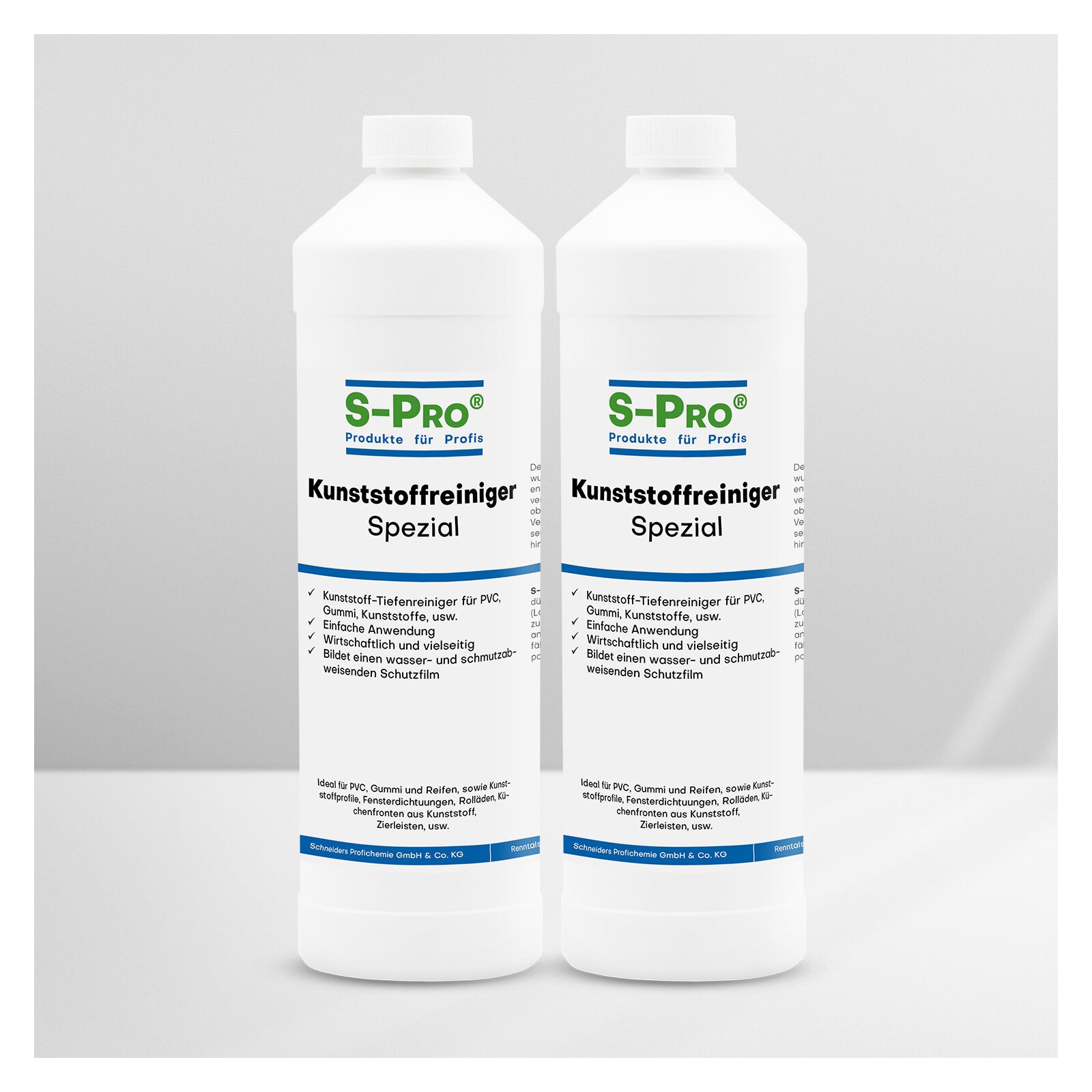 S-Pro® Kunststoffreiniger Spezial 2x Liter Flaschen