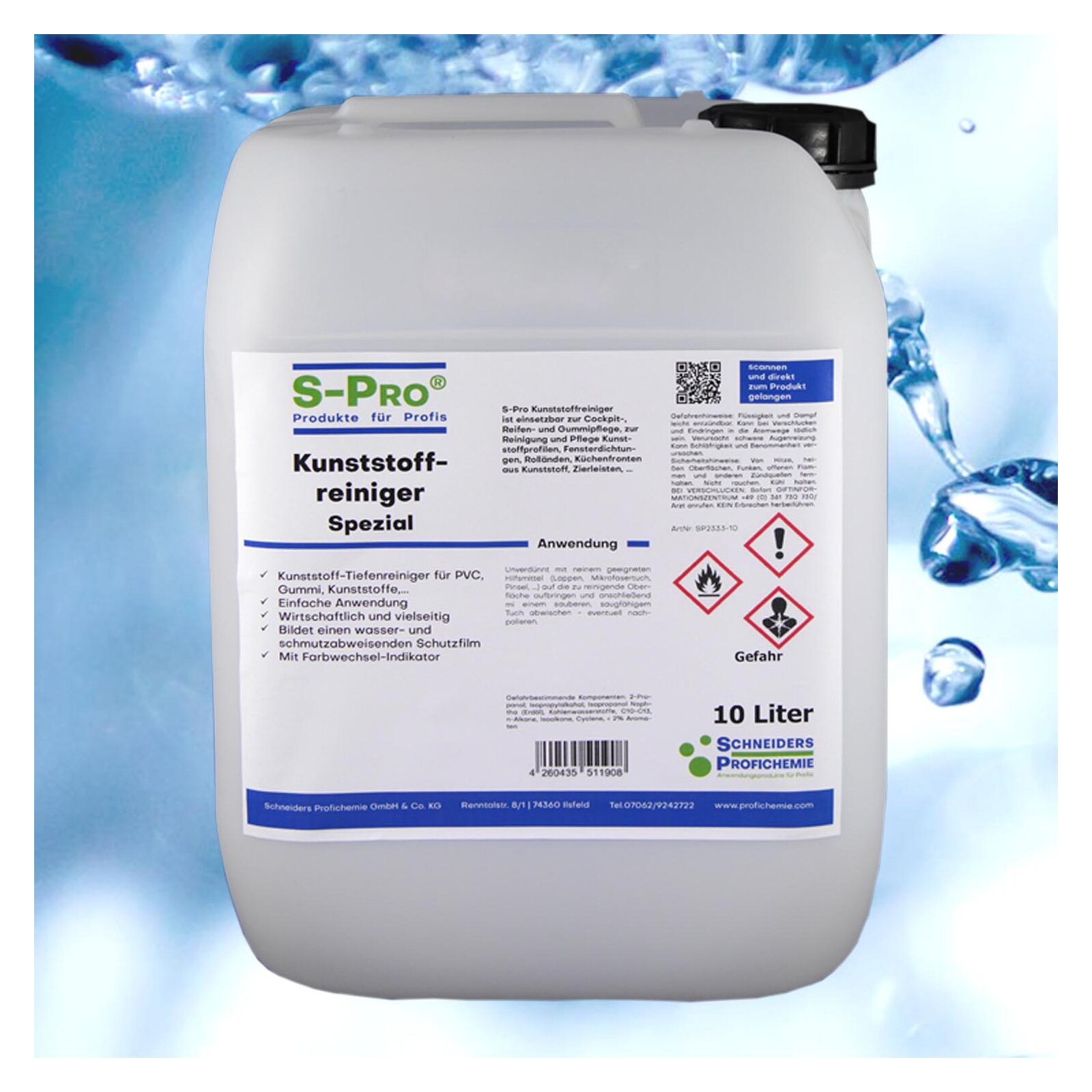 S-Pro® Kunststoffreiniger Spezial 1 x 10 Liter Kanister