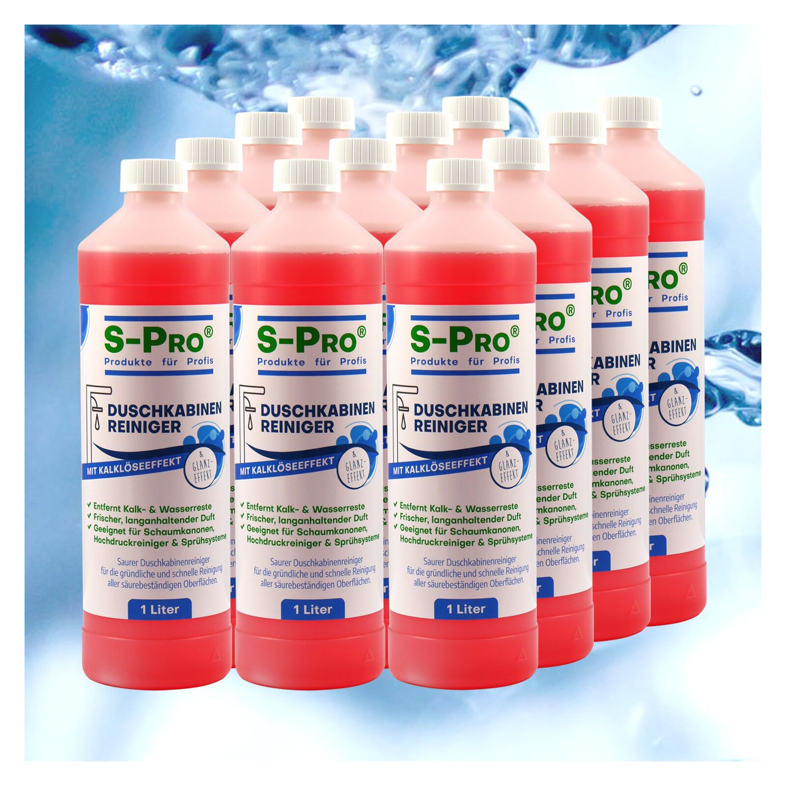 S-Pro® Duschkabinenreiniger 12 x 1Liter