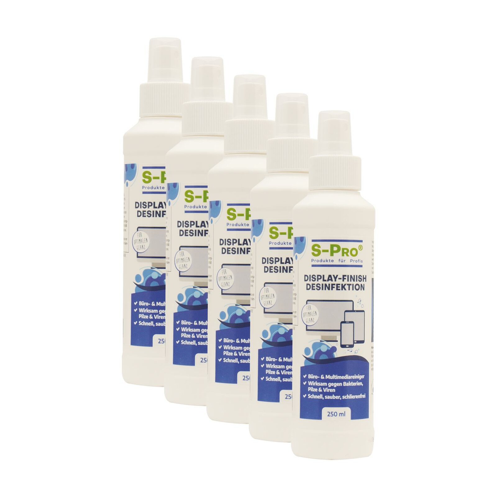 S-Pro® Display-Finish Desinfektion 5 x 250ml Dosen-Set