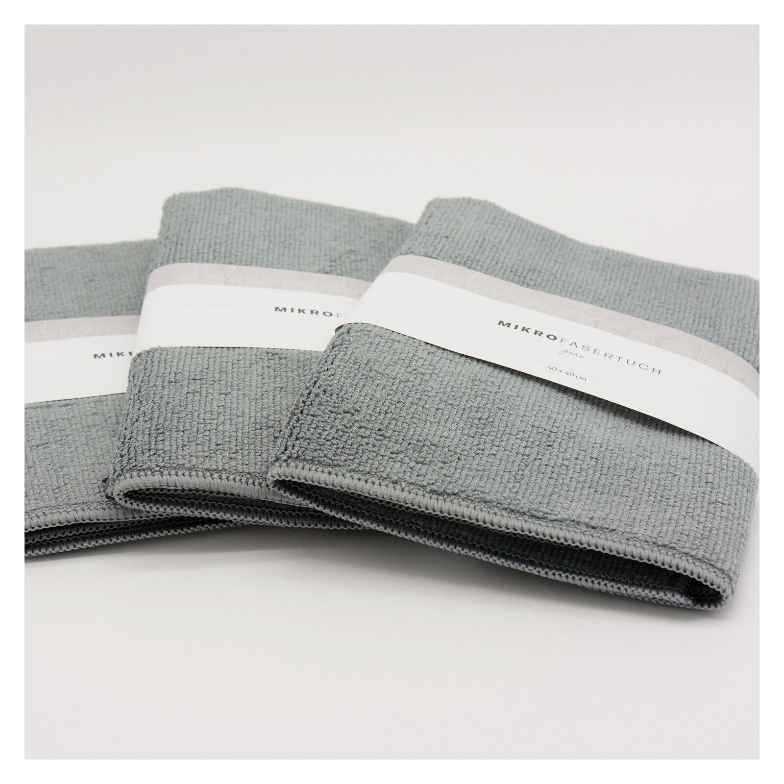 S-Pro® Mikrofasertuch Grau 3 Stück (Set)