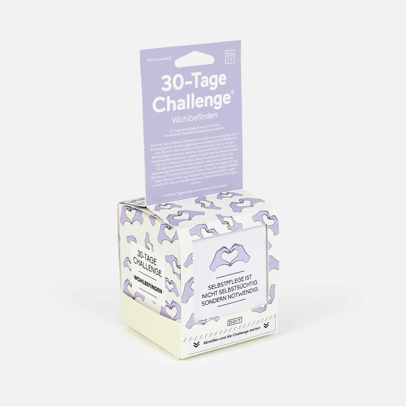 30 Tage-Challenge Self Care - Deutsch, Kleine Geschenke, Geschenk, Geschenkidee