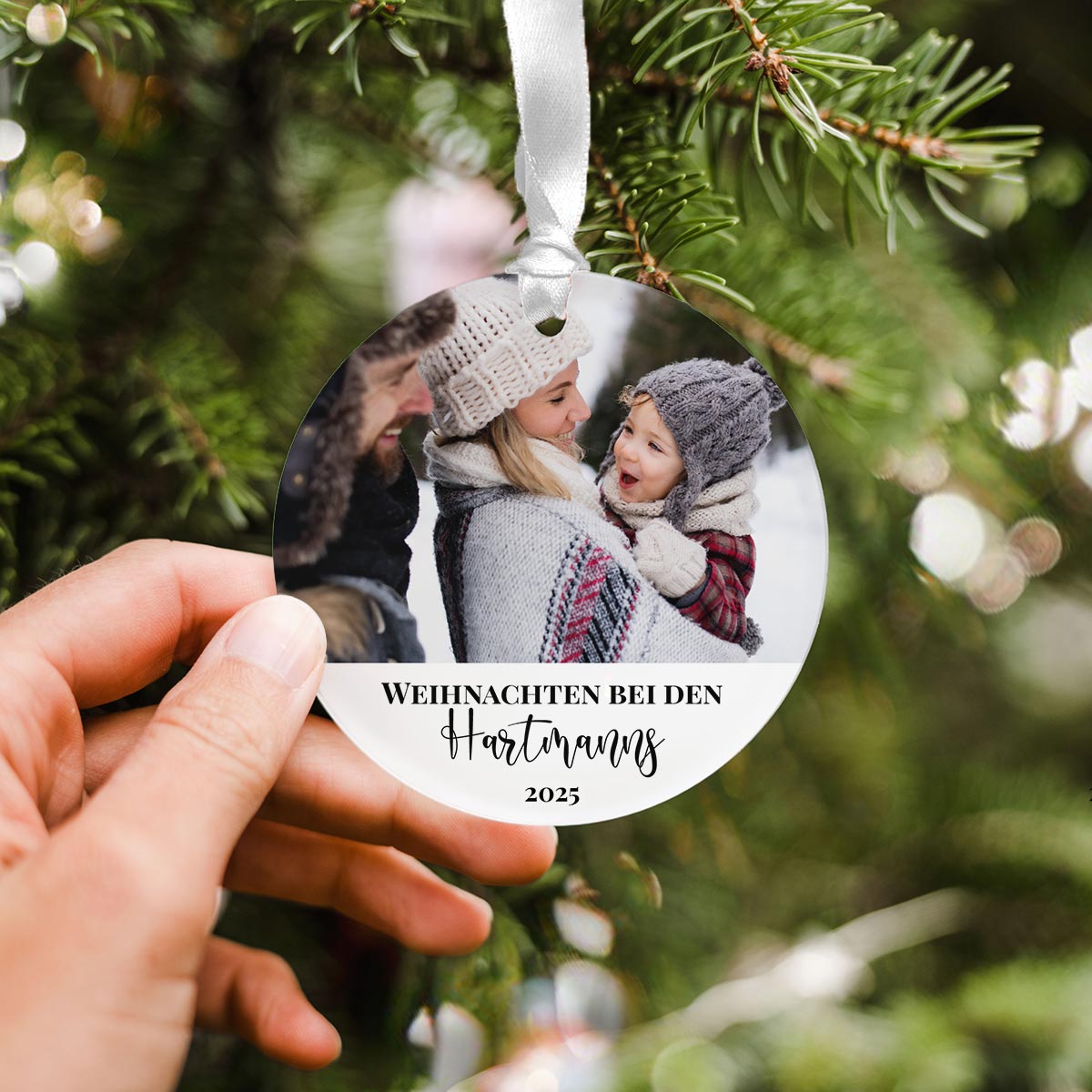 Personalisierbarer Acryl Anhänger 2er Set mit Foto und Text, Fotogeschenk, Witzige Geschenke, Romantische Geschenke, Hochzeitsgeschenk, Geschenk, Geschenkidee