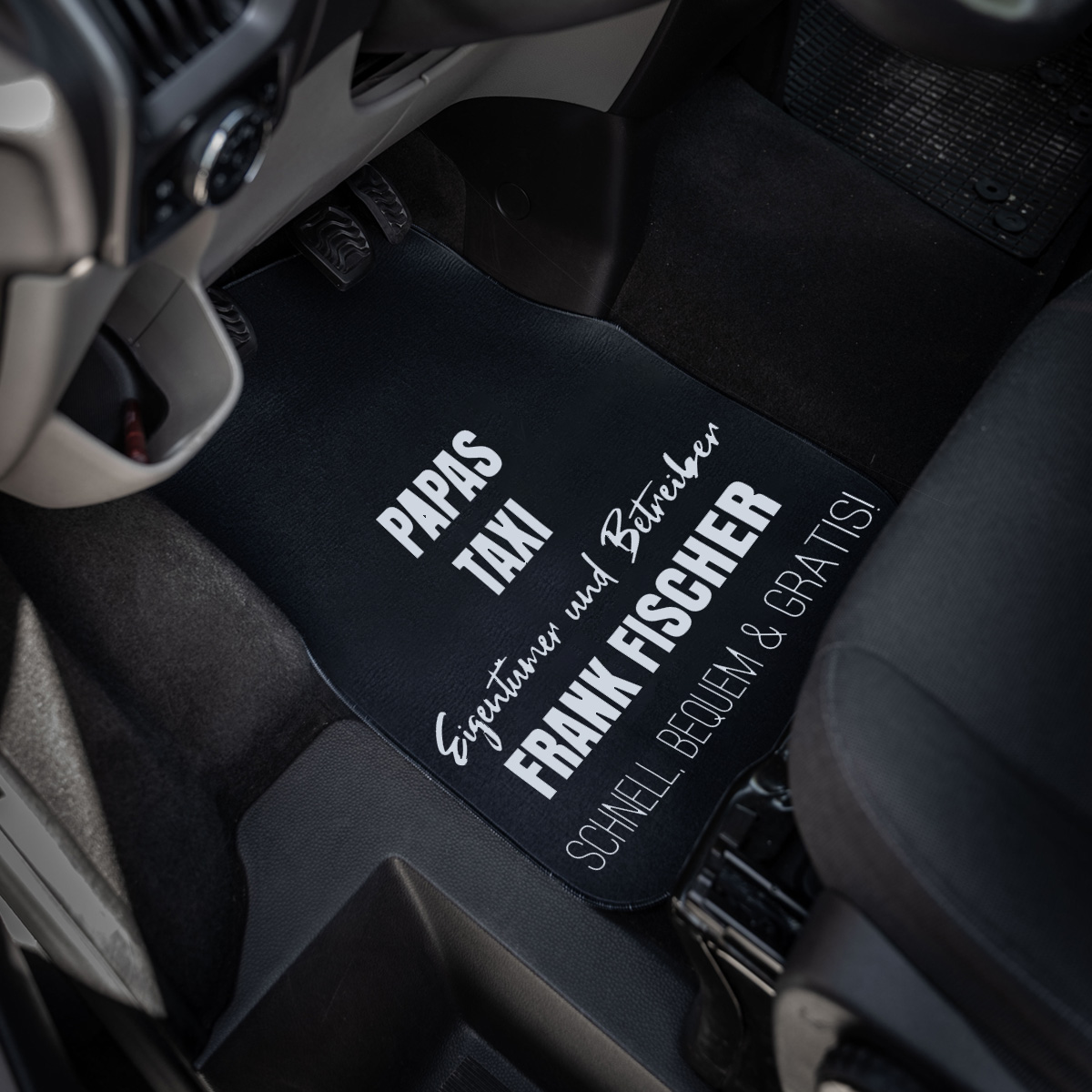 Personalisierbare Auto-Fußmatte mit Text, Vatertagsgeschenk