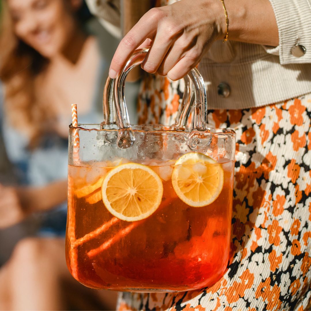 Glas Handtasche - ohne Muster, Geburtstagsgeschenk, Geschenke für Frauen, Geschenke für Freundin, Geschenk für Schwester, Geschenk für Mama, Geschenk, Geschenkidee