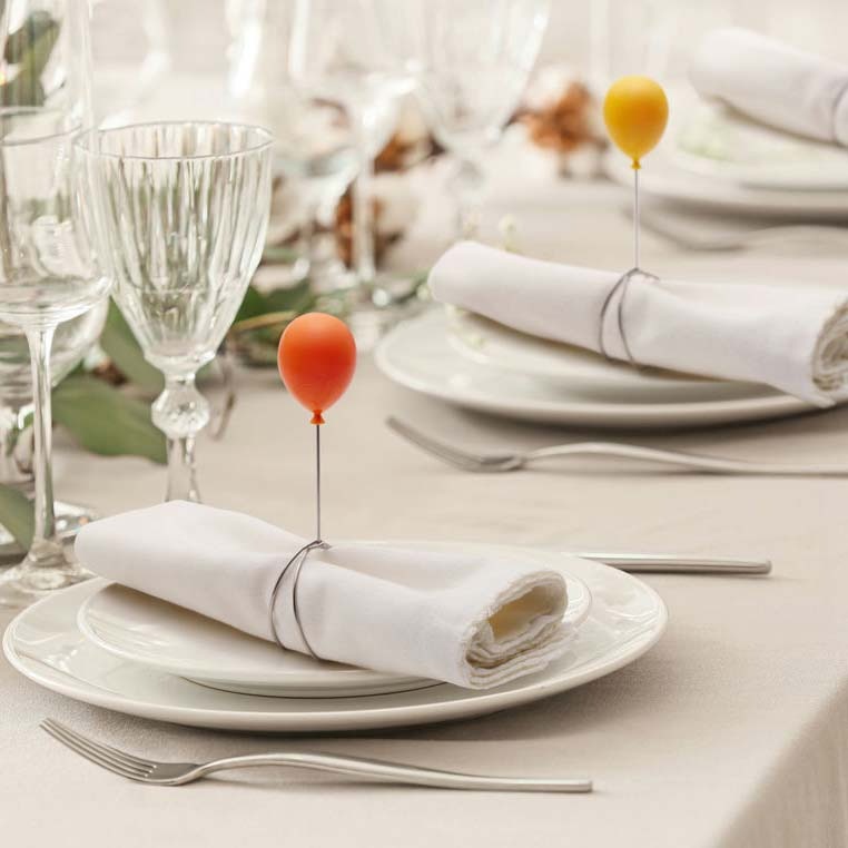 Luftballon Serviettenringe, Geschenk, Geschenkidee