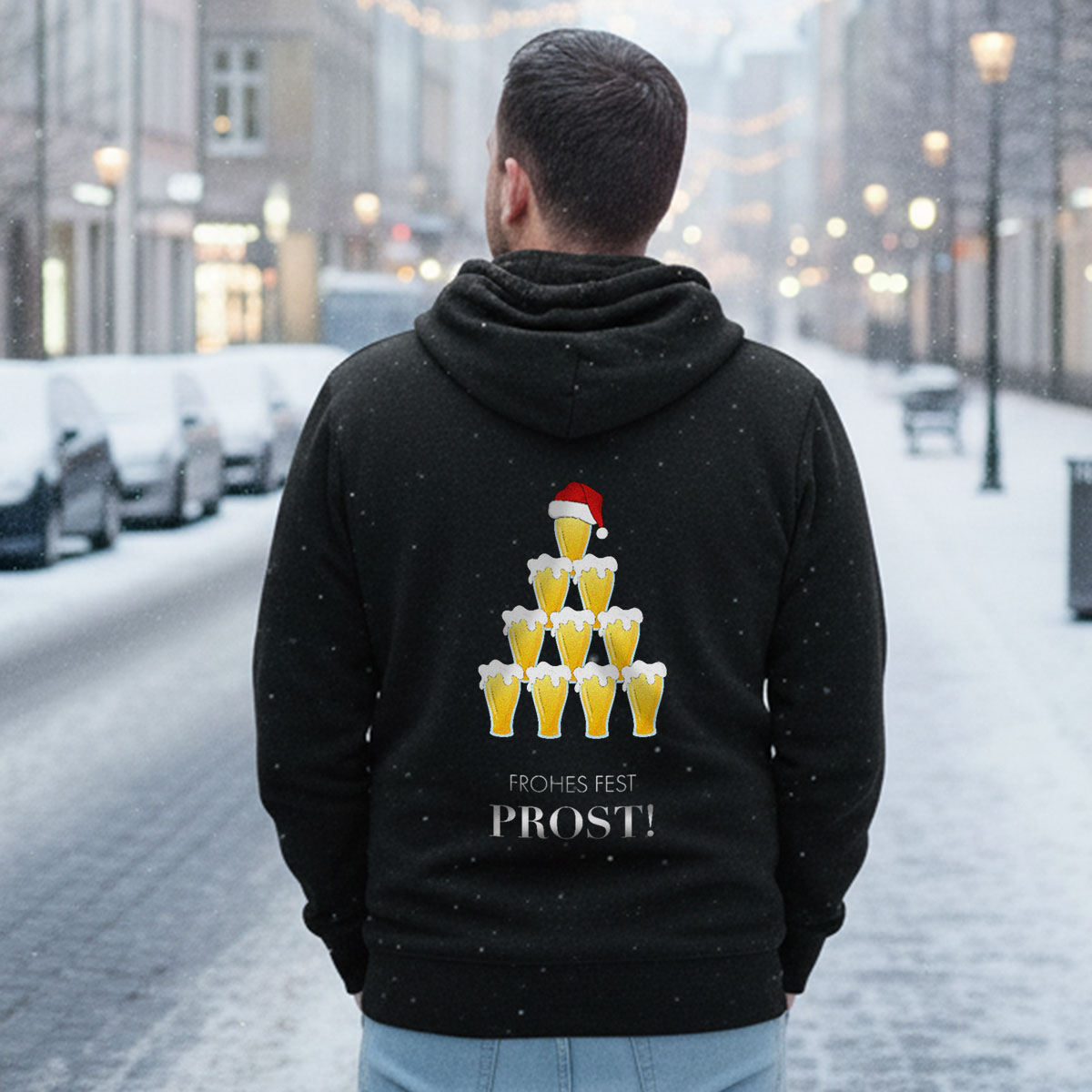 Personalisierbarer Bier Weihnachtskapuzenpullover, Weihnachtsgeschenk, Witzige Geschenke, Romantische Geschenke, Hochzeitsgeschenk, Kleine Geschenke, Geschenk, Geschenkidee