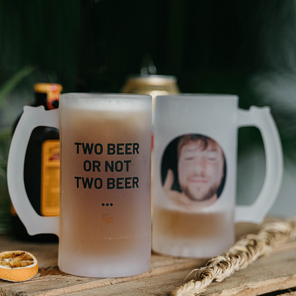 Personalisierbarer Bierkrug mit Foto und Text, Weihnachtsgeschenk, Fotogeschenk, Geburtstagsgeschenk, Geschenk für Männer, Geschenk für Freund, Geschenk für Bruder, Geschenk für Papa, Witzige Geschenke, Romantische Geschenke, Hochzeitsgeschenk, Kleine Ges