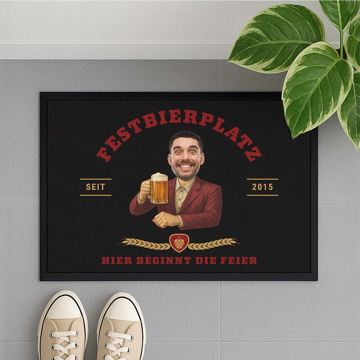 Personalisierbare Fußmatte mit Logo und Gesicht, Weihnachtsgeschenk, Fotogeschenk, Witzige Geschenke, Romantische Geschenke, Hochzeitsgeschenk, Kleine Geschenke, Geschenk, Geschenkidee