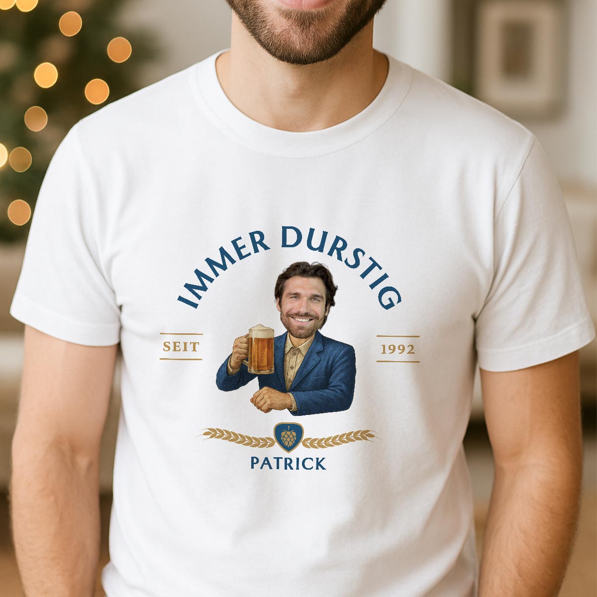 Personalisierbares T-Shirt mit Logo und Gesicht, Weihnachtsgeschenk, Fotogeschenk, Witzige Geschenke, Romantische Geschenke, Hochzeitsgeschenk, Kleine Geschenke, Geschenk, Geschenkidee