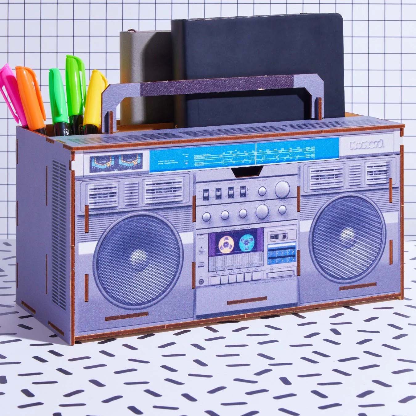 Boom Box Schreibtisch Organizer, Geschenke für Frauen, Geschenke für Freundin, Geschenk für Schwester, Witzige Geschenke, Romantische Geschenke, Hochzeitsgeschenk, Geschenk, Geschenkidee