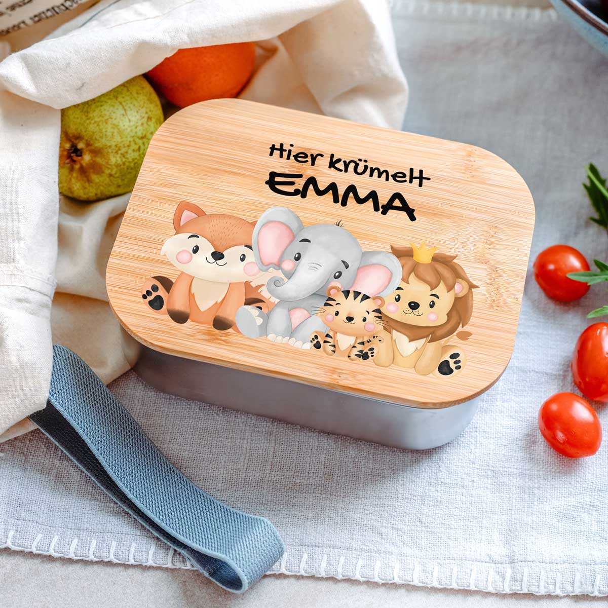 Personalisierbare Brotdose für Kinder, Weihnachtsgeschenk, Kleine Geschenke, Geschenk, Geschenkidee