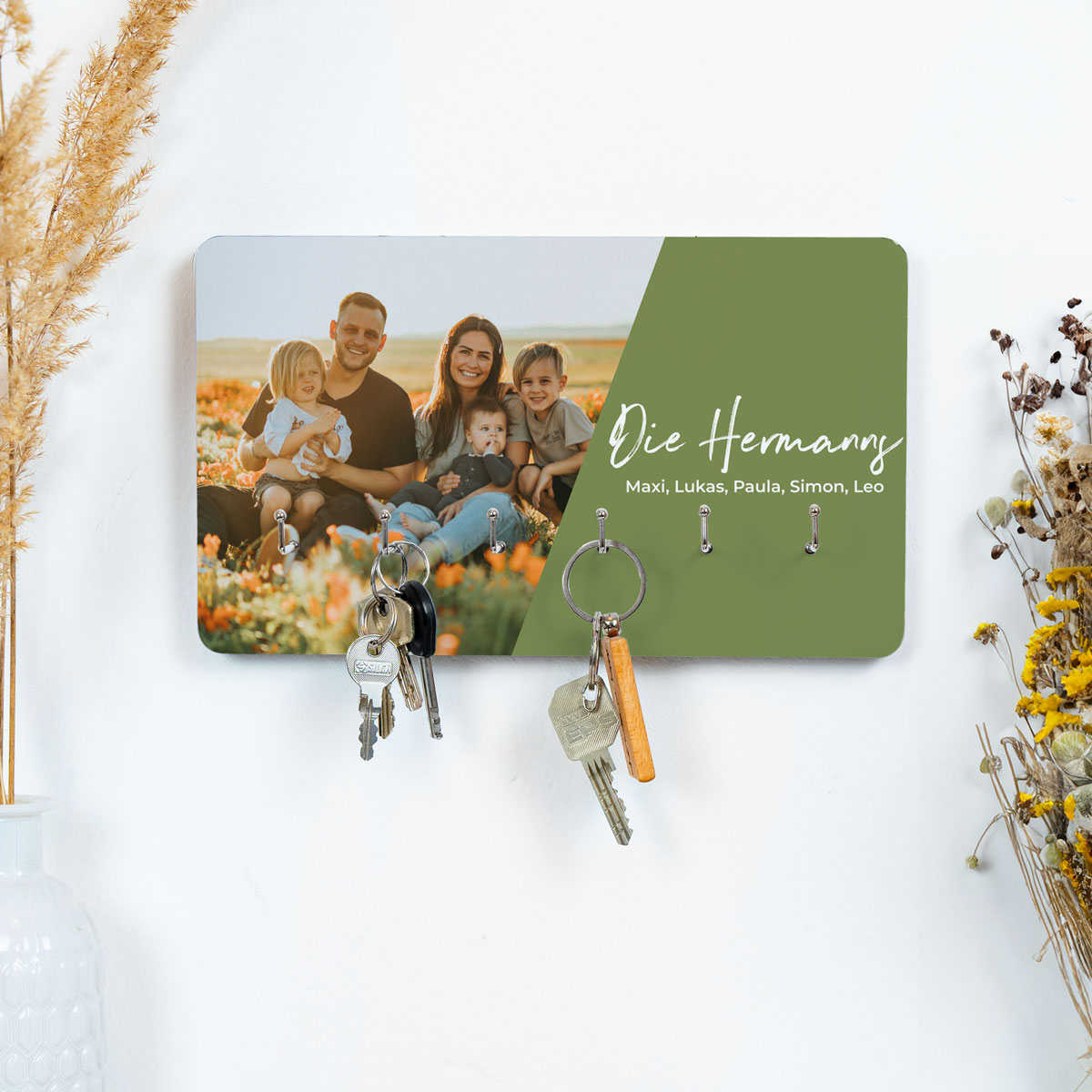 Personalisierbares Schlüsselbrett mit Foto und Text, Weihnachtsgeschenk, Fotogeschenk, Romantische Geschenke, Hochzeitsgeschenk, Geschenk, Geschenkidee