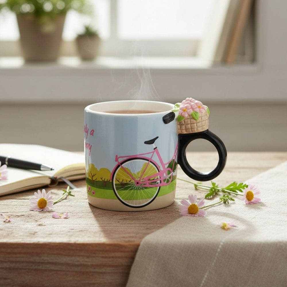 City Bike Kaffeebecher, Valentinstag Geschenk, Witzige Geschenke, Romantische Geschenke, Hochzeitsgeschenk, Kleine Geschenke, Geschenk, Geschenkidee