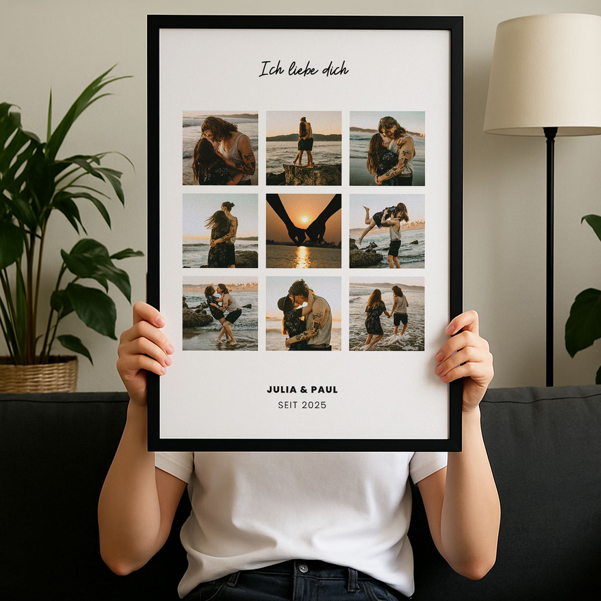 Personalisierbares Poster Fotocollage mit Text, Valentinstag Geschenk, Fotogeschenk, Witzige Geschenke, Romantische Geschenke, Hochzeitsgeschenk, Kleine Geschenke, Geschenk, Geschenkidee