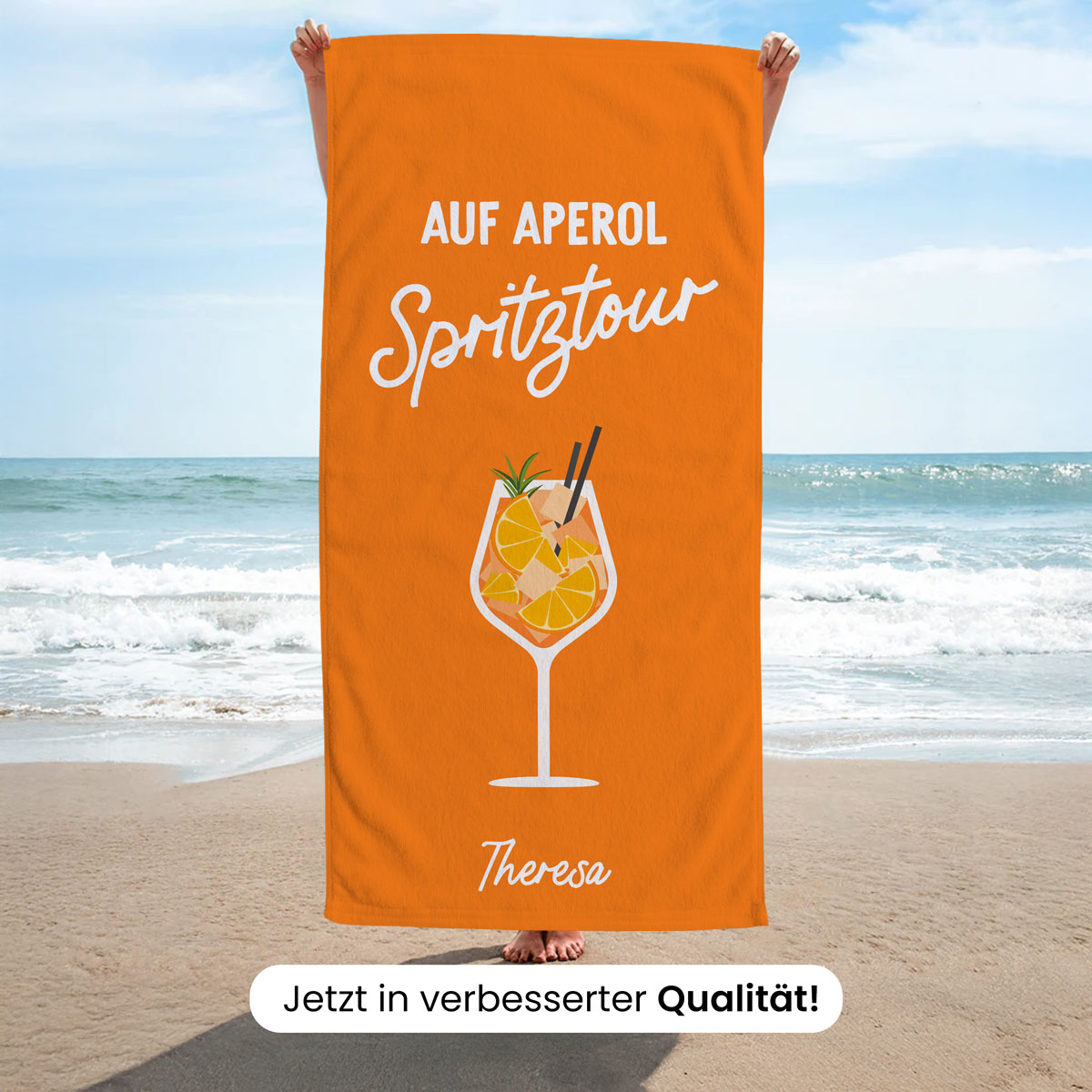 Personalisierbares Handtuch mit Getränken und Spruch, Geburtstagsgeschenk, Geschenk für Männer, Geschenk für Freund, Geschenk für Bruder, Geschenke für Frauen, Geschenke für Freundin, Geschenk für Schwester, Geschenk für Mama, Romantische Geschenke, Hochz