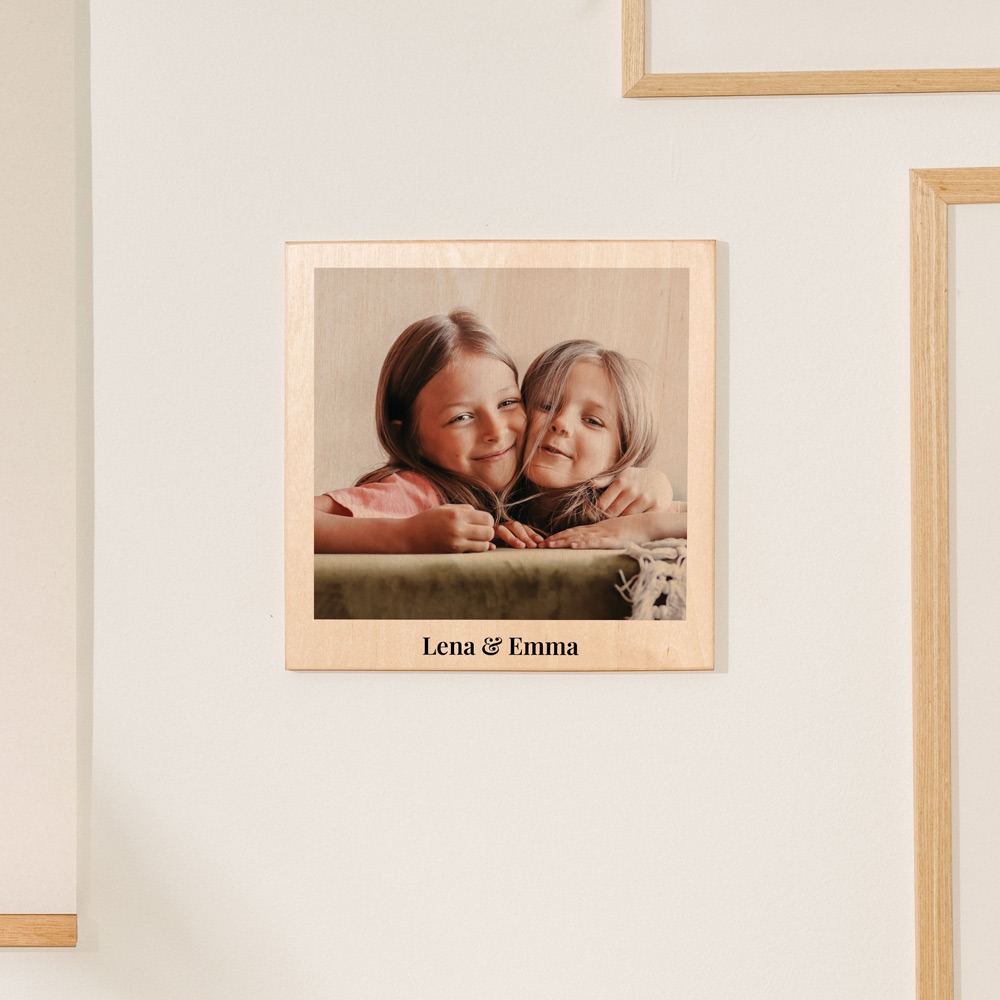 Personalisierbares Holzbild im Polaroid-Look, Valentinstag, Fotogeschenk, Witzige Geschenke, Romantische Geschenke, Hochzeitsgeschenk, Geschenk, Geschenkidee