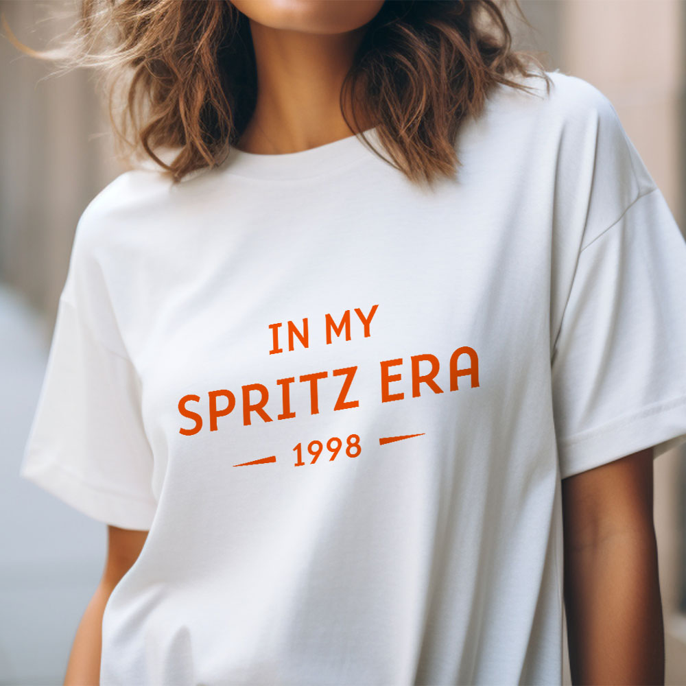 Personalisierbares Aperol T-Shirt mit Jahreszahl, Weihnachtsgeschenk, Geburtstagsgeschenk, Geschenke für Frauen, Geschenke für Freundin, Geschenk für Schwester, Witzige Geschenke, Kleine Geschenke, Geschenk, Geschenkidee