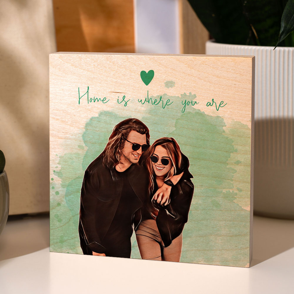 Personalisierbarer Comic Holzblock, Valentinstag Geschenk, Fotogeschenk, Geburtstagsgeschenk, Geschenke für Frauen, Geschenke für Freundin, Geschenk für Schwester, Geschenk für Mama, Witzige Geschenke, Romantische Geschenke, Hochzeitsgeschenk, Kleine Gesc