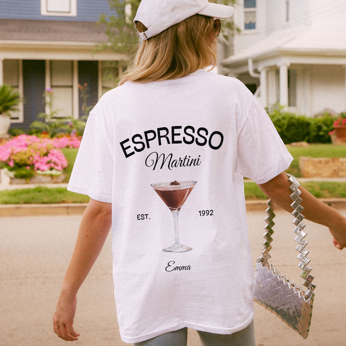 Personalisierbares Espresso Martini T-Shirt, Weihnachtsgeschenk, Witzige Geschenke, Romantische Geschenke, Hochzeitsgeschenk, Kleine Geschenke, Geschenk, Geschenkidee