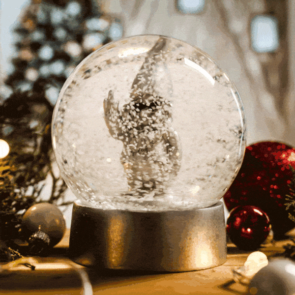 Goldener Gartenzwerg Schneekugel, Weihnachtsgeschenk, Witzige Geschenke, Romantische Geschenke, Hochzeitsgeschenk, Geschenk, Geschenkidee