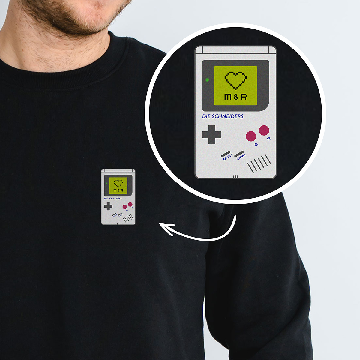 Personalisierbarer Pullover mit Spielkonsole und Namen, Weihnachtsgeschenk, Geschenk für Männer, Geschenk für Freund, Geschenk für Bruder, Witzige Geschenke, Romantische Geschenke, Hochzeitsgeschenk, Kleine Geschenke, Geschenk, Geschenkidee